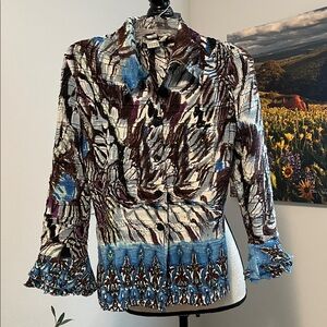 Alberto Makali Button Down Blouse